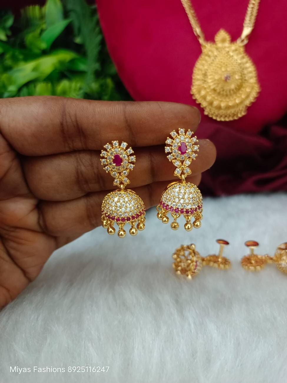 IMG_20260512_111920.jpg Stone Jhumka - Image 1