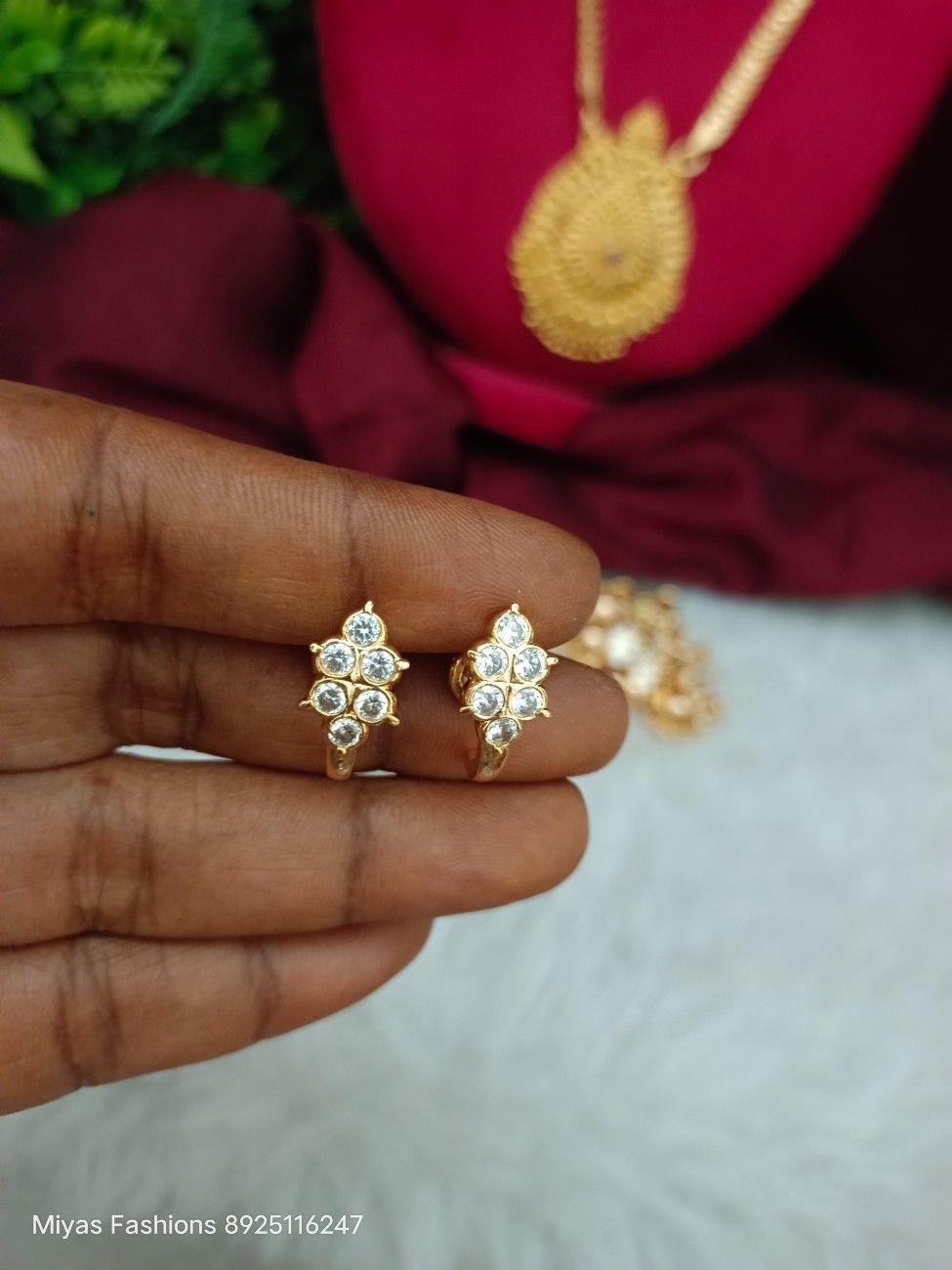IMG_20260512_115744-1.jpg Impon earrings - J-stud - Image 1