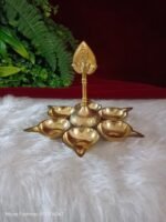 Arumuga Vel vilaku-Brass - Image 3